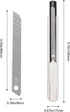 M&G 4 Pack Box Cutter Retractable, Utility Knife 9mm Wide Snap-Off Blades, Extended Razor Knife Box Opener for Cutting Carboard Wrapping, School H...