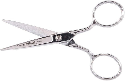 Klein Tools G405LR Scissors, Made in USA, Embroidery Scissor with Large Ring, Great for Sewing, Fabric, Electronics, More, 5-Inch...