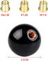 Black 8 Ball Billiard Round Shift Knob Manual Gear Shift Knob Shifter with 3 Adapters fit for Most Manual Transmission or Automatic Transmission W...