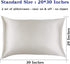 Lanest Housing Satin-Silk Pillowcase Queen, White Satin Pillowcase for Hair and Skin, Breathable, Super Soft, Cooling Pillow case Queen-Standard S...