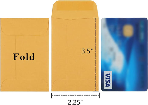 BagDream 200 Pack Kraft Small Coin Envelopes Seed Packets Mini Envelopes for Seeds, Keys, Stamps, Tiny Cards Storage Packets for Wedding favors, G...