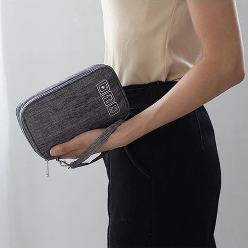 Electronic Accessories Case, Cable organizer Bag, Universal Cable Cord Holder Organizer/Electronic Case, Waterproof Portable Cable Organizer Bag, ...