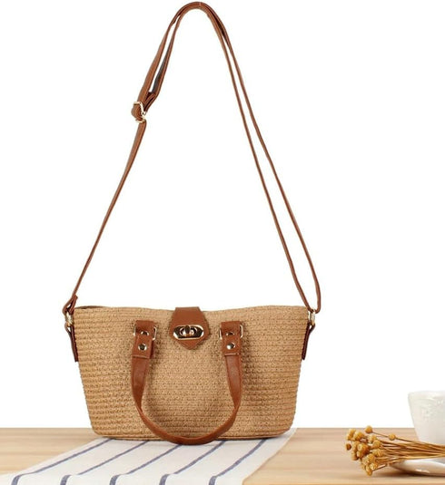 Straw Bags for Women Small Tote Handbags Shoulder Bag Crossbody Stylish Summer Beach Purses 2024...