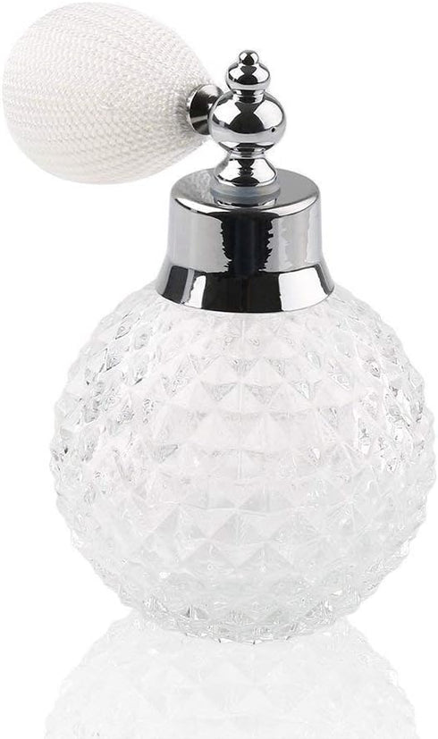 H&D Empty Crystal Vintage Perfume Replacement Spray Bottle Atomizer Luxury Series (clear)...
