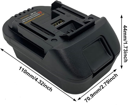 Battery Adapter for Makita 18V Lithium-Ion Cordless Tools, Convert for Milwaukee M18 18V or Dewalt 18V 20V Lithium Battery to Makita 18-volt BL183...