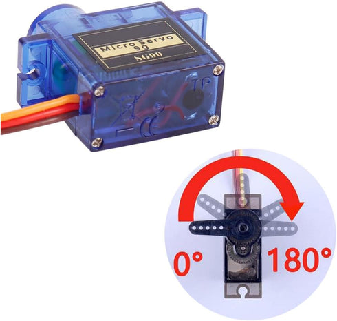 1Set RC Servo Motor Tester Controller Kit +180 Degree 9g Servo with 6V Battery Holder for Robotics RC Cars Helicopters Planes Boats Hobby Projects...