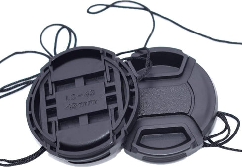 43mm Front Lens Cap (43mm Camera lens cap) Compatiable All Brands Ø43mm Camera Lens and Other Lenses with 43mm Filter Thread....