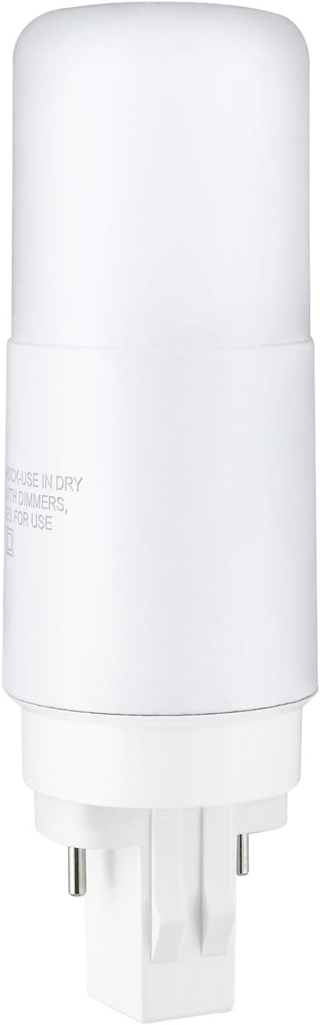 Sunlite GX23 LED Bulb, 2-Pin PLV, 7 Watt, Cool White (4000K), Full 360 Degree Illumination, 13 Watt CFL Replacement (Ballast Bypass Required)...