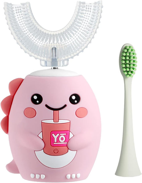 Kids Electric Toothbrushes, U Shaped Ultrasonic Toothbrush,Rechargeable Kids Toothbrush w/Smart Timer,IPX7 Waterproof Design,Sonic Toothbrush Kids...