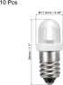 MECCANIXITY 3-3.8V/0.06A E10 Mini Light Bulbs, 10Pcs Miniature Screw Bulbs Flashlight Bulbs for Scientific Experiment Lighting DIY Accessories, Wh...