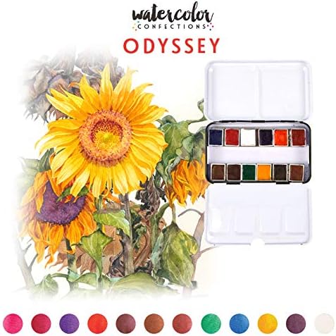 Prima Marketing Watercolor Confections ART PHILOSOPHY Confections Watercolour Pans Odyssey 12pk...