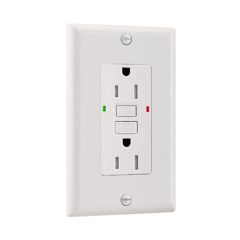 GFCI Outlet Receptacle,1pack,Ground Fault Electric Plugs,125V 15Amp,Weather-Resistant and Tamper-Resistant,GFI UL&CUL Listed White...