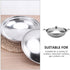 UPKOCH Stainless Steel Hot Pot Pan: 22cm Metal Shabu Shabu Hot Pot Stir Fry Pan Non Stick Hot Pot with Lid and Handle for Kitchen Cooking...