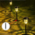 8 Pcs Solar Light Stakes Replacement, 0.62" x 5.3" Plastic Ground Stakes Pathway Lights Spike for Yard Garden Outdoor Christmas Halloween Pathway ...