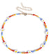 Barode Boho Seed Bead Choker Rainbow Flower Colorful Necklaces Puka Shell Chain Hawaiian Beach Necklace for Women...