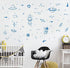Outer Space Wall Stickers for Kids – Rockets, Stars, Planets and Galaxy Themed Decals – Educational and Decorative Vinyl for Boys Bedroom, Nursery...