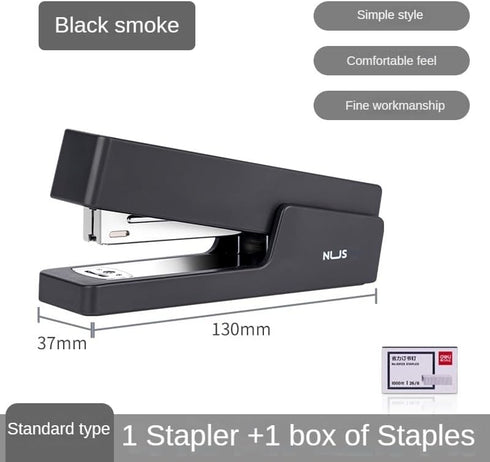 Stapler, Desktop Stapler, Office Stapler, 25 Sheet Capacity, Includes 1000 Staples and Staple Remover, Non-Slip, (Black)...