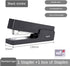 Stapler, Desktop Stapler, Office Stapler, 25 Sheet Capacity, Includes 1000 Staples and Staple Remover, Non-Slip, (Black)...