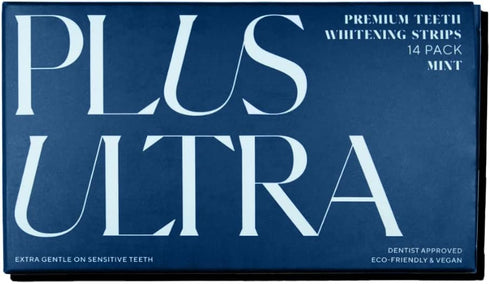 PLUS ULTRA Premium Teeth Whitening Strips, Eco-Friendly Vegan Stain Remover White Strips - Teeth Whitener for Coffee, Wine, Soda, and Other Stains...