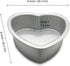 Heart-shaped cake pan, heart-shaped cake tin, aluminum, 3-inch deep, 8-inch heart-shaped, for weddings, parties, family and other occasions cake (...