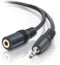C2G Legrand 3.5mm Male to Female Cable, Stereo Audio Extension Cable, Black Auxillary Port Extension Cable, 5 Foot Audio Extension Cable, 1 Count,...