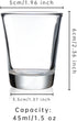 BCnmviku 1.5 oz Shot Glasses Sets with Heavy Base, Clear Shot Glass (10 Pack)...