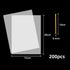 200pcs Cellophane Bags, 15x20 CM/5.9x7.9 Inches Plastic Gift Candy Bags Transparent Cookie Bags with Metallic Ribbon for Bread Biscuits Children's...