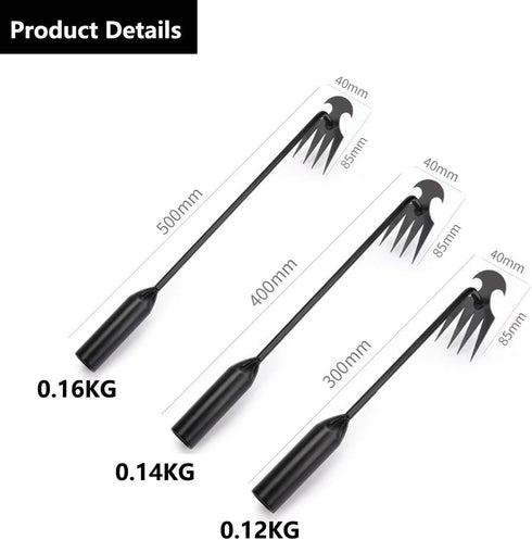 2024 Upgrade Weed Puller Tool with 4 Teeths - Multifunctional Hand Weeder for Garden - Durable & Portable Garden Weeding Tool for Vegetable Garden...