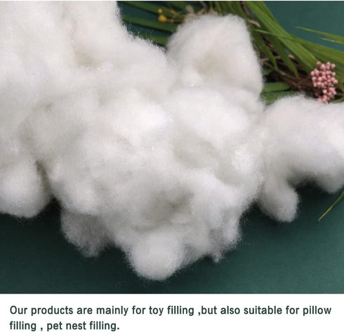 LOKUNN 3.5oz Polyester Fiber Fill, Stuffing Pillow Filling Stuffing Cushion Filling, Batting High Resilience Fill Fiber, Stuffing for Stuffed Anim...