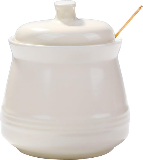 Sugar Bowl with Lid and Spoon, Ceramic Sugar Bowl,Multi-Function Sugar Container Spice Container Salt Jar Condiment Bowls Sugar Jar for Kitchen St...
