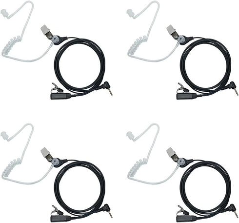 Walkie Talkie Headset with PTT Mic 1 Pin Covert Acoustic Tube Earpiece for Talkabout MH230R MR350R T200 T200TP T260 T260TP T460 T600 MT350R 2 Way ...