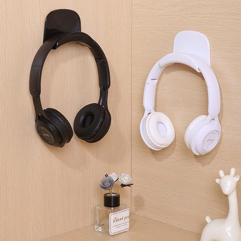 4 Pack Gaming Headphone Stand Headset Hook Holder Hanger Stick-on Wall Mount Under Desk Clip Cradle Storage Organizer for Sennheiser Sony Bose Bea...