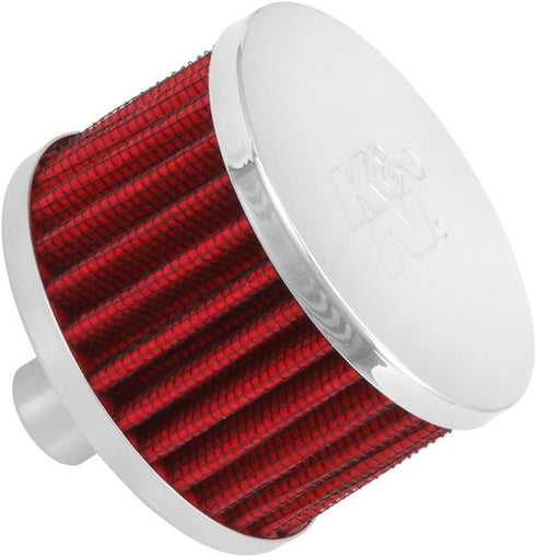K&N Vent Air Filter/Breather: High Performance, Premium, Washable, Replacement Engine Filter: Flange Diameter: 0.75 in, Filter Height: 2 in, Flang...