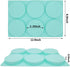 6-Cavity Large Cake Molds Silicone Round Disc Resin Coaster Mold Non-Stick Baking Molds, Mousse Cake Pan, French Dessert, Candy, Soap (Green)...