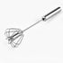 Stainless Steel Egg Whisk, Hand Push Rotary Whisk Blender, Versatile Milk Frother, Hand Push Mixer Stirrer for Blending, Whisking, Beating & Stirr...