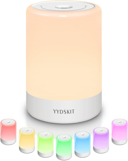 Baby Night Light, Nursery Night Lamp for Breastfeeding, Portable Nightlight for Kids Toddlers Bedroom, Warm & Soft Bedside Lamp, Touch Control, Re...