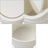 0.5 Gallon Plastic Tiny Trash Can with Swing Lid, Mini Desktop Waste Can, White...