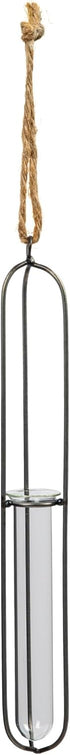 Creative Co-Op Small Hanging Metal & Glass Test Tube Vase...