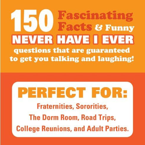 Never Have I Ever Conversation Starters: College Life Edition | Funny Card Game for Parties, Pregames, Spring Breaks, and Vacations | Fun Card Gam...