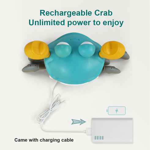 XINBAOHONG Crawling Crab Baby Toy Infant Sensory Tummy Time Toys with Music and Lights Interactive Musical Toy with Automatically Avoid Obstacles ...