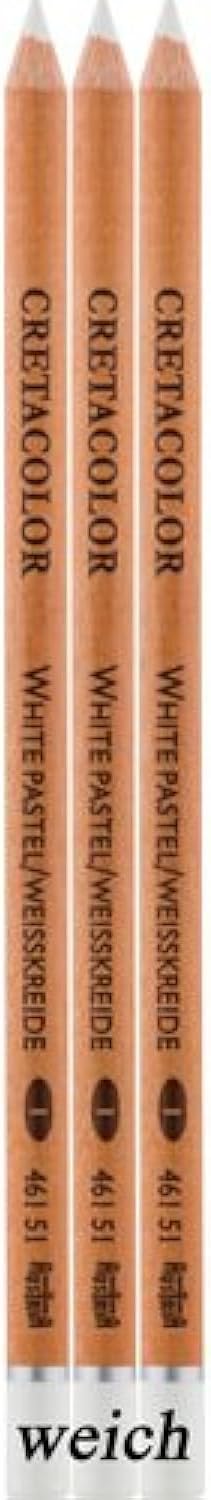 CretaColor Chalk Pencil 3pk - White Soft...