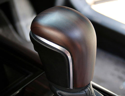 ERIDANUS Auto Accessories Fit for Toyota Camry 2023 2022 2021 2020 2019 2018nterior Gear Lever Shift Knob Frame Trim (Peach Wood Style) ABS 1 PCS...