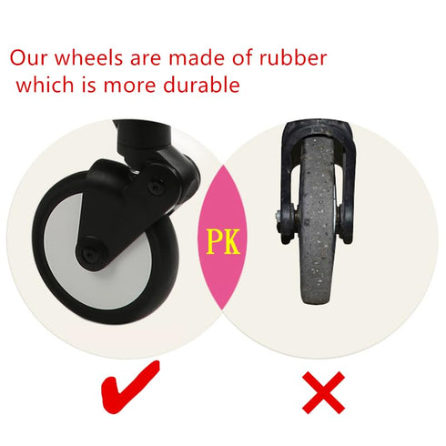 Stroller Bearing Wheel, Rear Wheel Replacement Compatible for Babyzen YOYO YOYO+ 6+...
