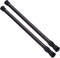 AIZESI Spring Tension Curtain Rods Short Tension Rod (Black,17" to 28"-2Pcs)...