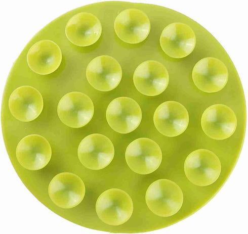 (Pack of 1) Children's Tableware Sucker Baby Kids Magic Suction Mat Portable Double-Sided Suckers Anti-Slip Plate Bowl Cutlery Placemat(Green)...