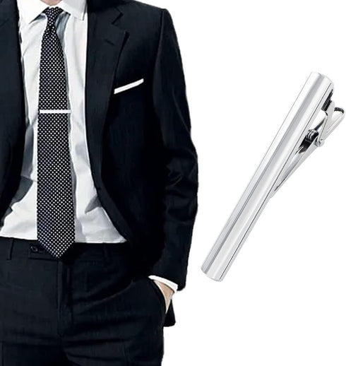 Mens Tie Bar Clips Metal Necktie Pinch Clip for Business Wedding Daily Gift (Gold)...