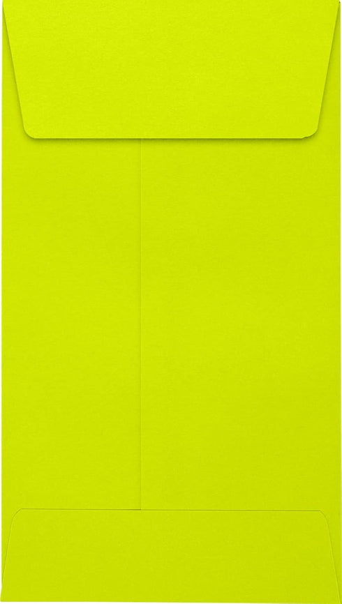 LUXPaper #5 1/2 Coin Envelopes | Peel & Press | 3 1/8" x 5 1/2" | Wasabi Green | 80lb. Text | 50 Qty...