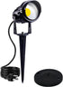 HANNAHONG 5W AC120V Landscape Up Down Spot-light with Spiked Stand and Base,Warm White COB LED for Lawn Garden Decorative,Yard Step Wall Outdoor L...