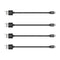 COSOOS 4 Short USB Type C Cables (9in/23cm) Nylon Braided Fast Charge & Sync USB C to USB 3.0 Cables for Samsung Galaxy S21 20 S10 S9 S8 Note 10,9...