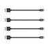 COSOOS 4 Short USB Type C Cables (9in/23cm) Nylon Braided Fast Charge & Sync USB C to USB 3.0 Cables for Samsung Galaxy S21 20 S10 S9 S8 Note 10,9...
